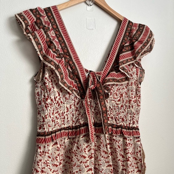 Sea NY Smocked Midi Printed Ivette Dress - Picture 7 of 14